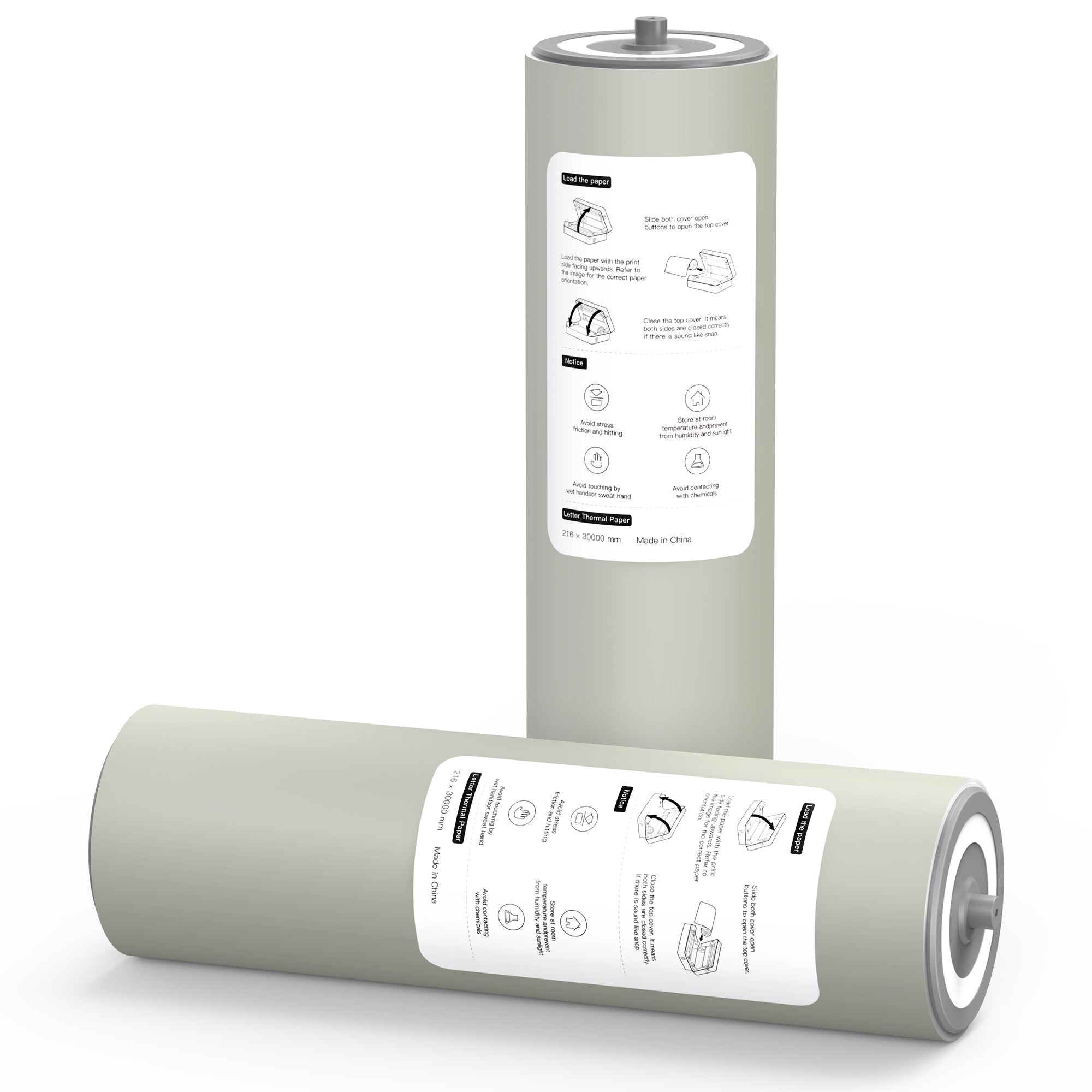 8.5 x 11 US Letter Size Thermal Printing Paper for FT800 (2 Rolls