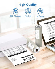 8.5 x 11 US Letter Size Thermal Printing Paper for FT800 (2 Rolls, Total 200 Sheets)