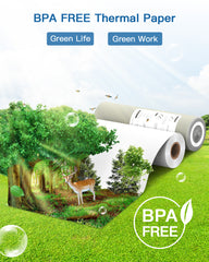 8.5 x 11 US Letter Size Thermal Printing Paper for FT800 (2 Rolls, Total 200 Sheets)