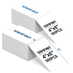 SWIFINT 4"x6" Direct Thermal Shipping Label