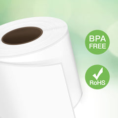 2-5/16" x 4 Direct Thermal Labels, Perforated Shipping Labels, 300 Labels/Roll