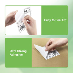 2-5/16" x 4 Direct Thermal Labels, Perforated Shipping Labels, 300 Labels/Roll