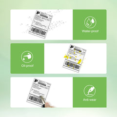 2-5/16" x 4 Direct Thermal Labels, Perforated Shipping Labels, 300 Labels/Roll