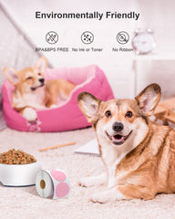 2 Inch Pink Circle Thermal Stickers Labels 750 Labels/Roll