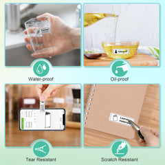 P21 Label Maker Tape,15x40mm (0.59"x1.57"),180 Labels/Roll,White