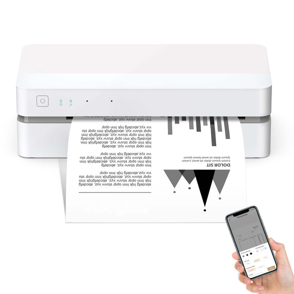 2.4 GHz WiFi Inkless Printer Supports 8.5" x 11" US Letter Size Thermal Paper FT800
