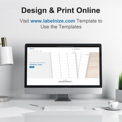 INJINEO 1" x 2-5/8" Crystal Clear Address Labels